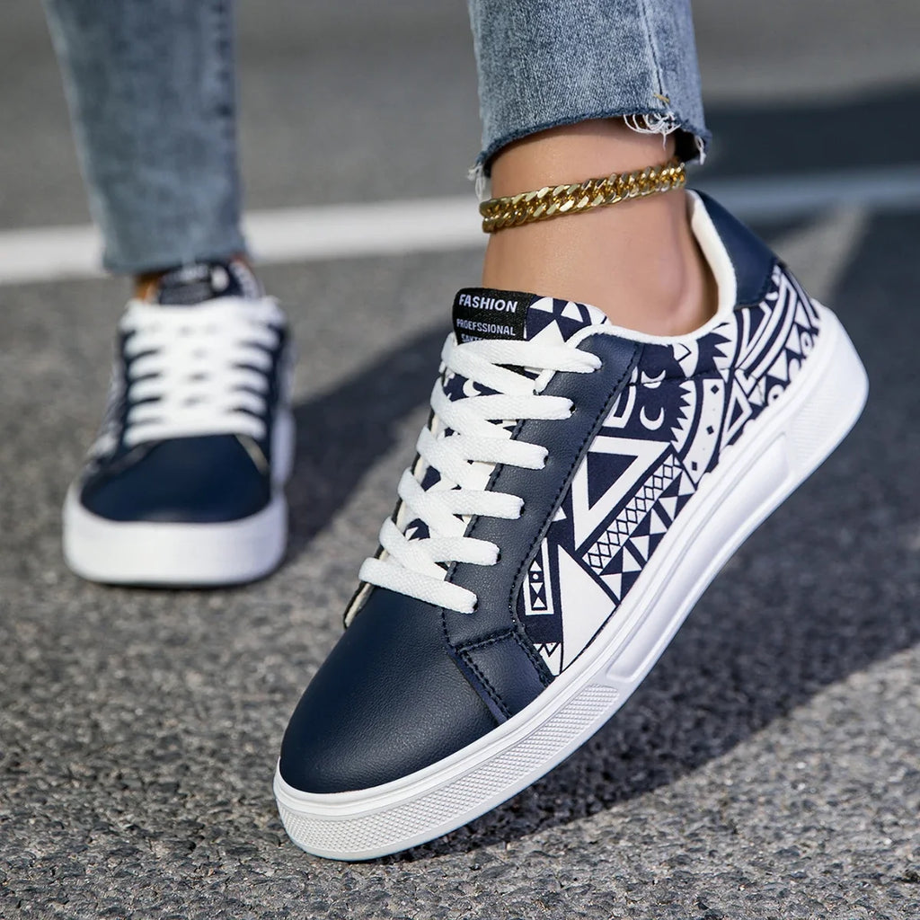 Unisex Casual Graphic Print Trainers Sneakers Lightweight Colourful Shoes