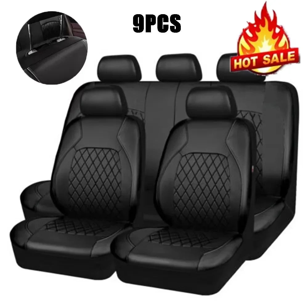 Universal Car Seat Cover PU Leather Car Seat Cushion Full Surround Protective Pad