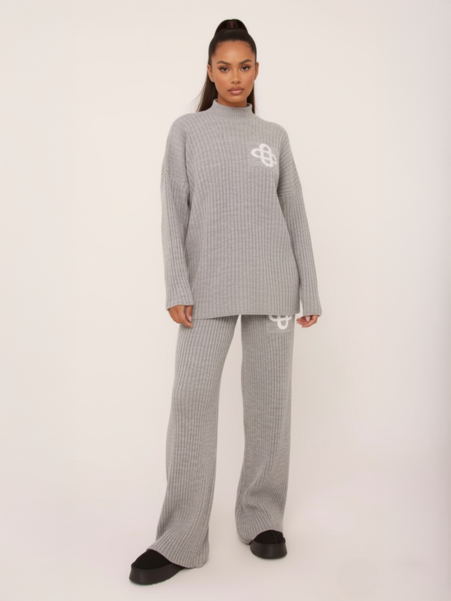 Ribbed Knit Loungewear Set