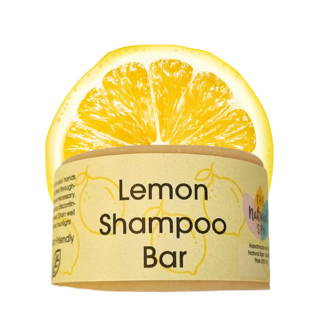 Zitronen Shampoo Bar | Natürliche Haarwäsche für alle Haartypen | Vegane, plastikfreie Haarpflege