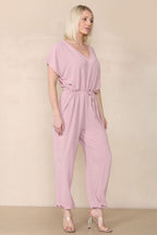 Tie Waist Stylish Harem Jumpsuit