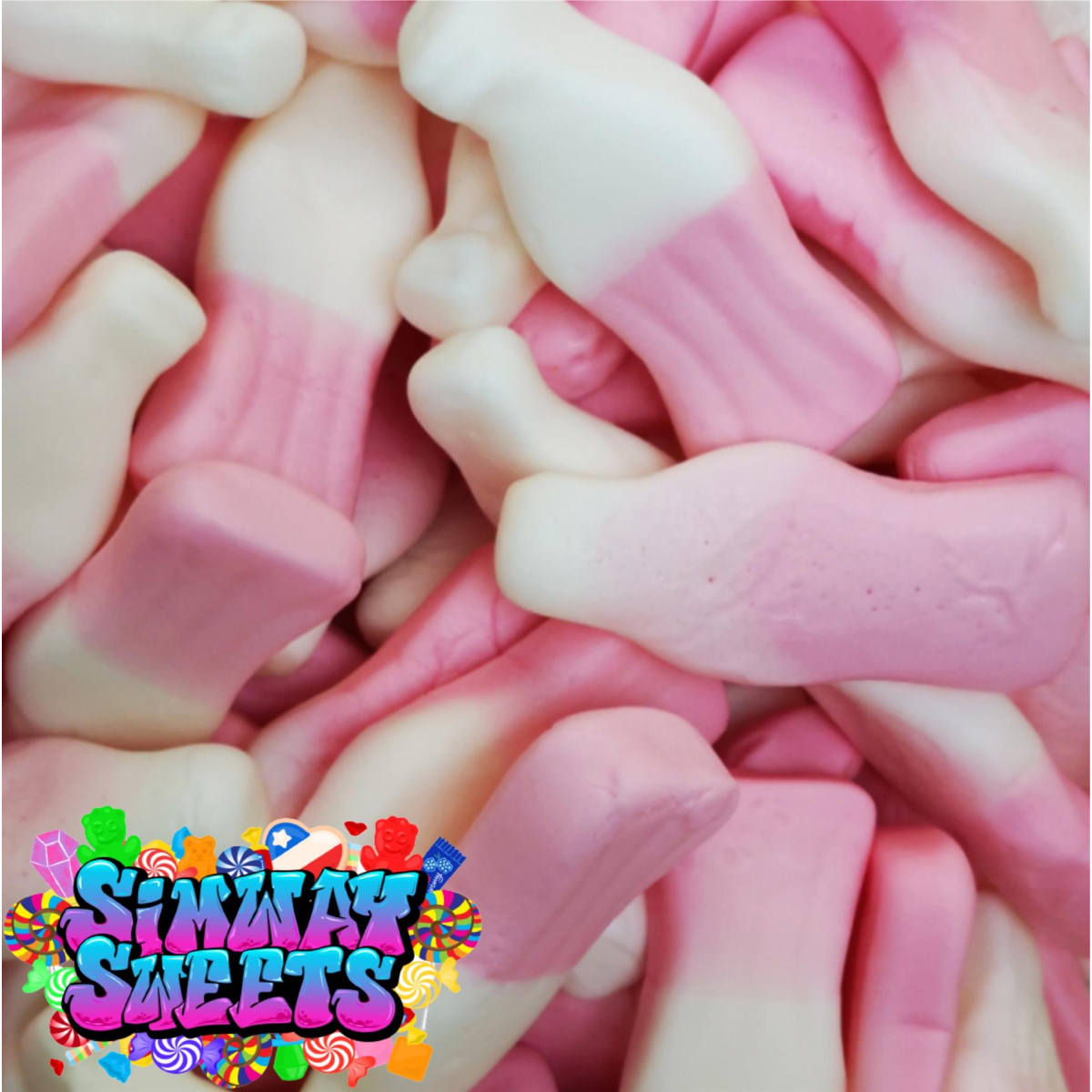 Strawberry Milkshake Bottles Sweets
