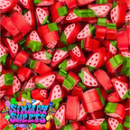 Strawberry Liquorice Slices Sweets