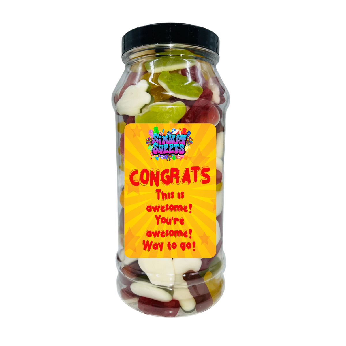 Simway Sweets Congratulations Gift Sweet Jar - Pick Your Mix!