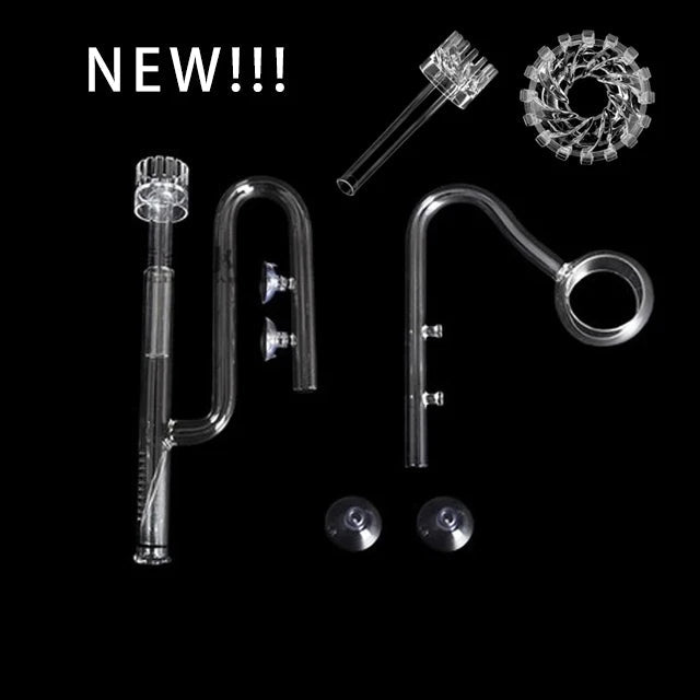 Glass Lily Pipe for Fish Tank - High-Quality Inflow & Outflow Tube