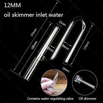 Glass Lily Pipe for Fish Tank - High-Quality Inflow & Outflow Tube
