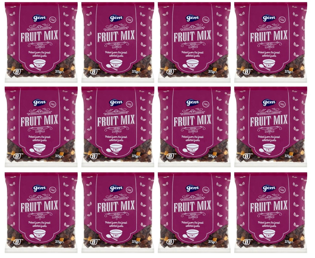 12 x Gem Fruit Mix 375G
