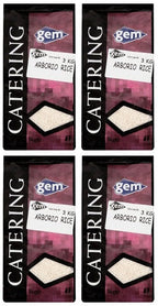 4 x Gem Catering Arborio Rice 3Kg