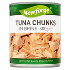 6 x Newforge Tuna Chunks In Brine 800G