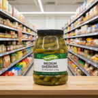 2 x Newforge Medium Gherkins In Vinegar 2.4Kg