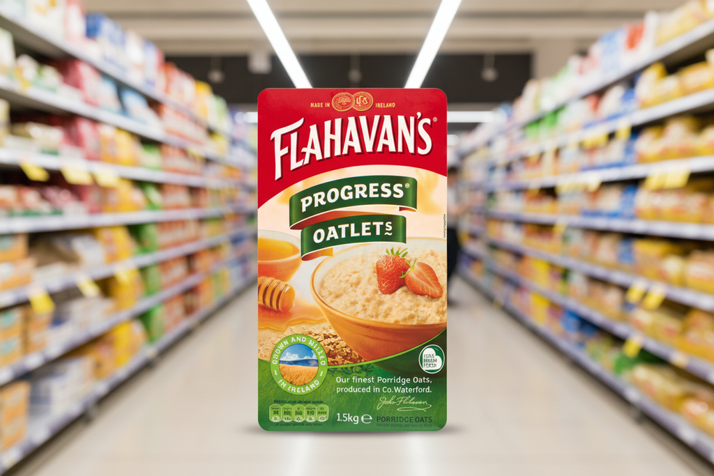 10 x Flahavan's Progress Oatlets Porridge Oats 1.5Kg