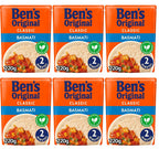 6 x Ben's Original Basmati Microwave Rice 220G