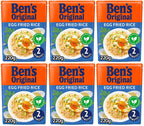 6 x Bens Original Egg Fried Microwave Rice 220G