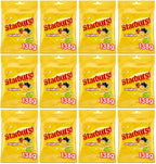 12 x Starburst Vegan Chewy Sweets Fruit Flavoured Pouch Bag 138G