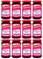 12 x Chivers Seedless Raspberry Jam 370G