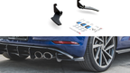 Maxton Design - STREET PRO REAR SIDE SPLITTERS VW GOLF 7 R FACELIFT (2017-2020)