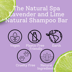 Klassisches Shampoo-Stück Lavendel und Limette