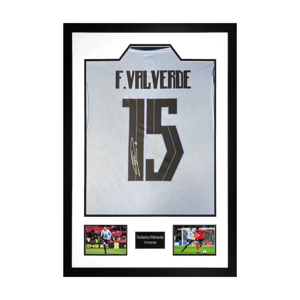 Federico Valverde Signed Uruguay Premium Frame