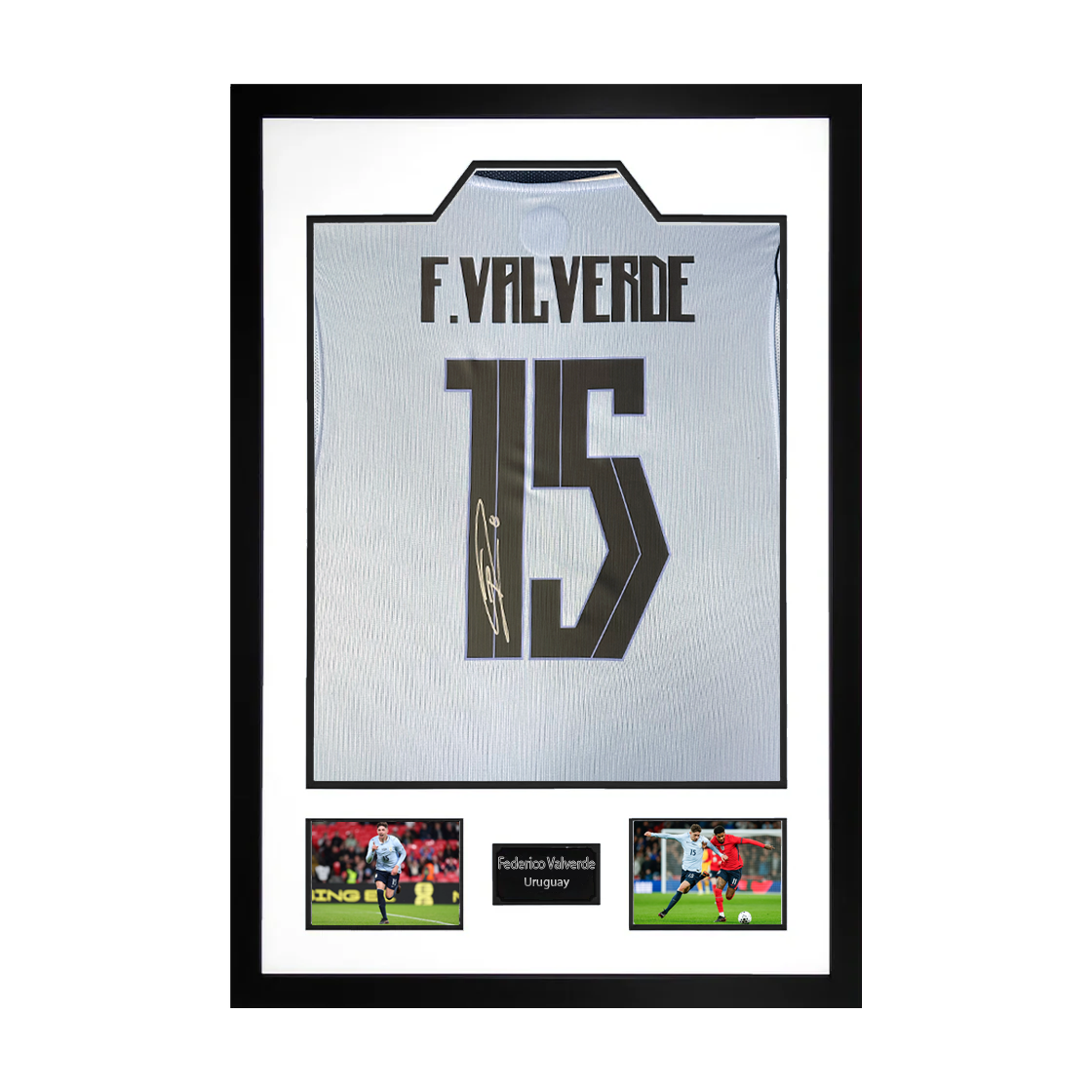 Federico Valverde Signed Uruguay Premium Frame