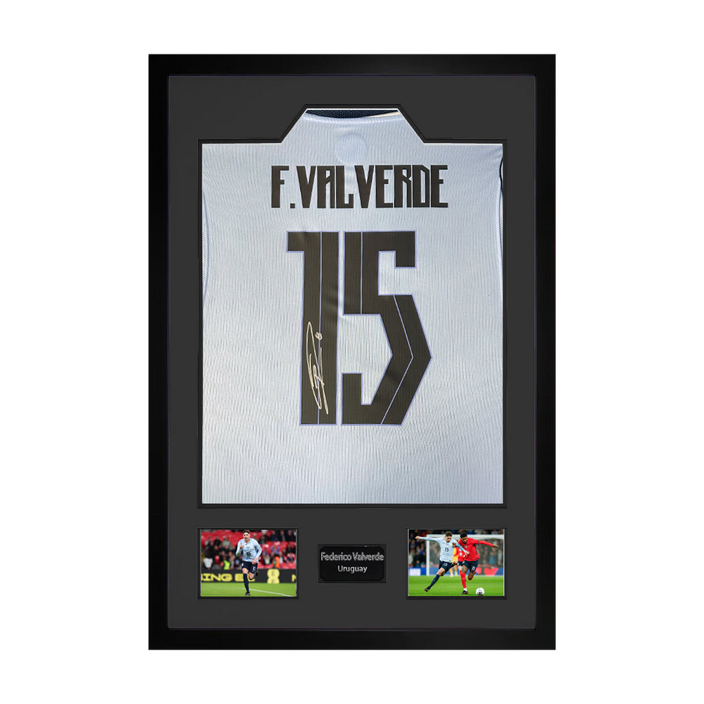 Federico Valverde Signed Uruguay Premium Frame