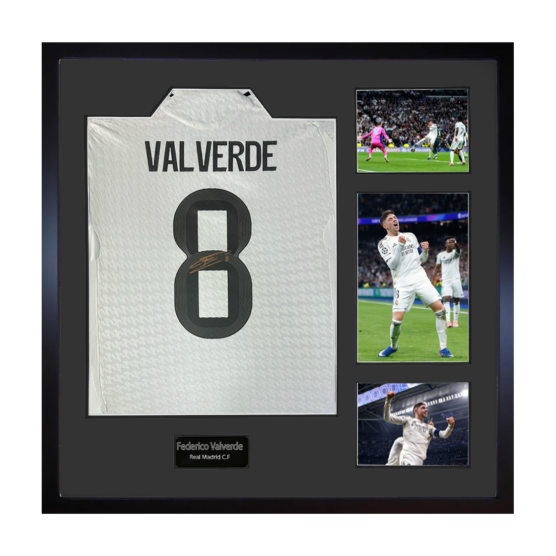 Federico Valverde Signed Real Madrid Elite Frame