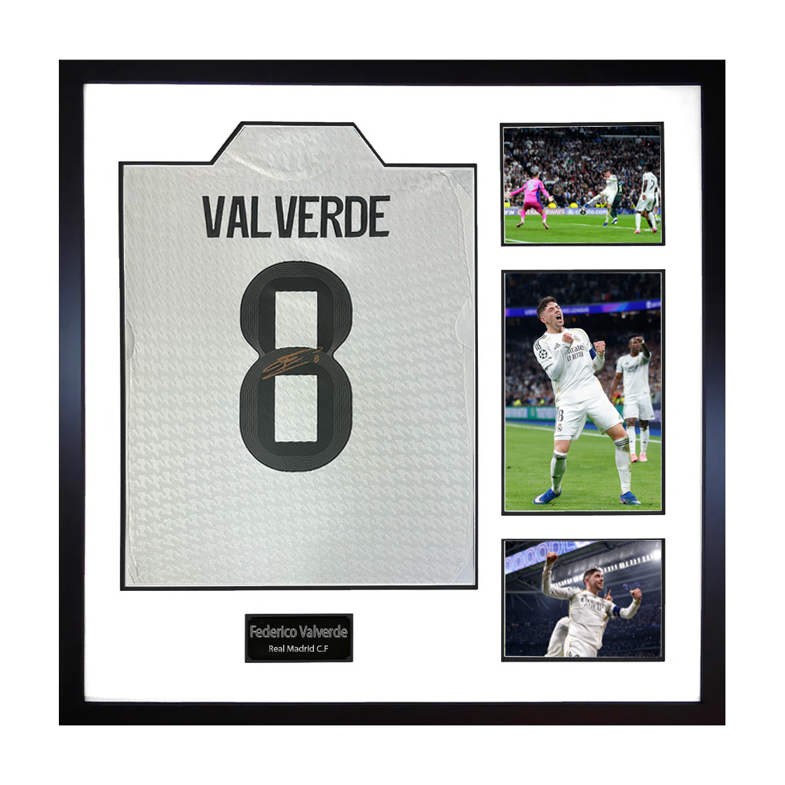 Federico Valverde Signed Real Madrid Elite Frame