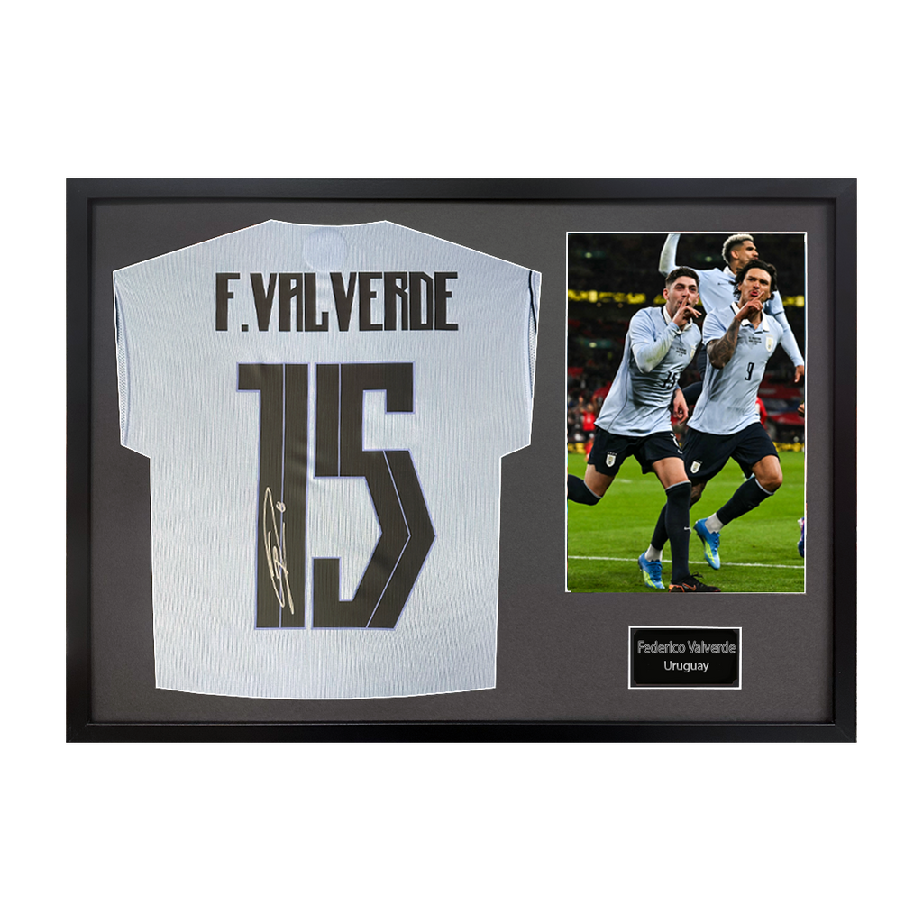 Federico Valverde Signed Uruguay Classic Frame