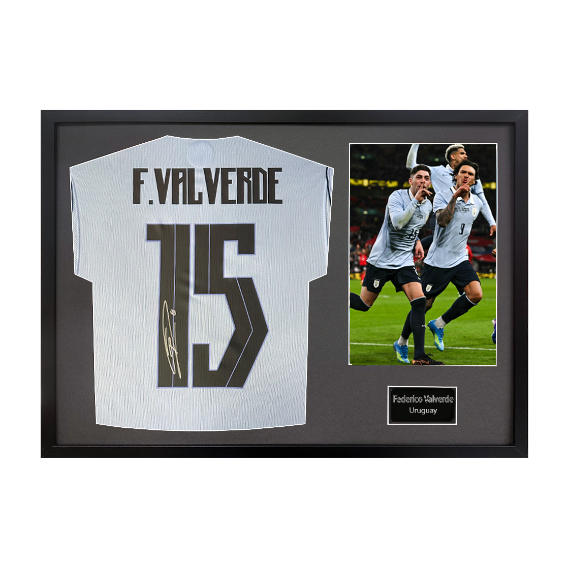Federico Valverde Signed Uruguay Classic Frame