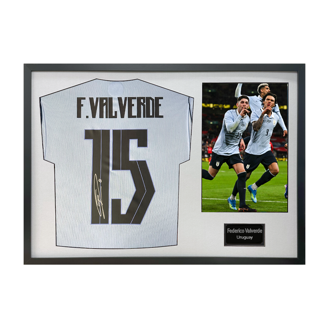 Federico Valverde Signed Uruguay Classic Frame