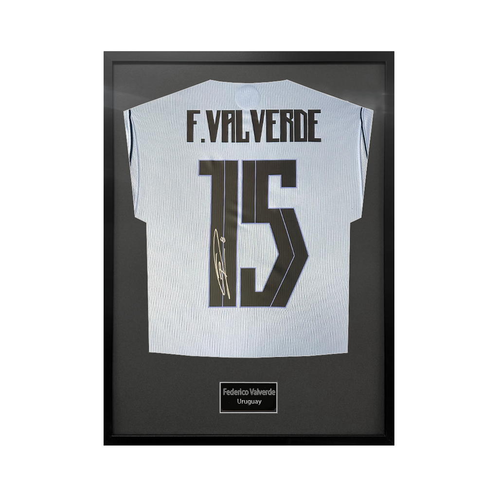 Federico Valverde Signed Uruguay Standard Frame
