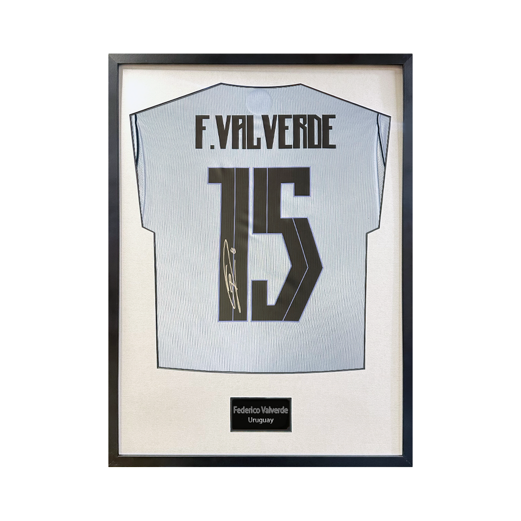 Federico Valverde Signed Uruguay Standard Frame