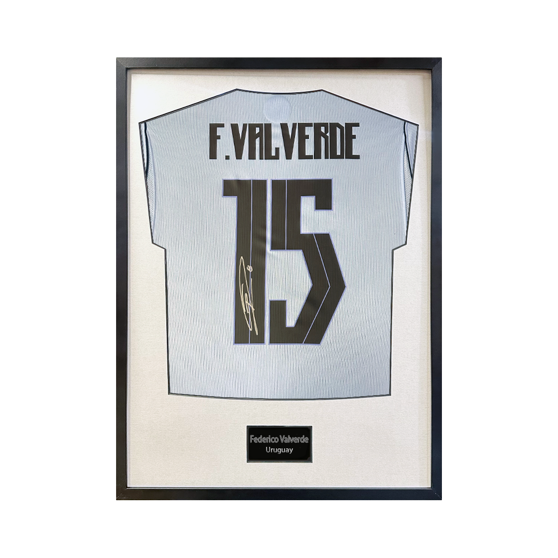 Federico Valverde Signed Uruguay Standard Frame