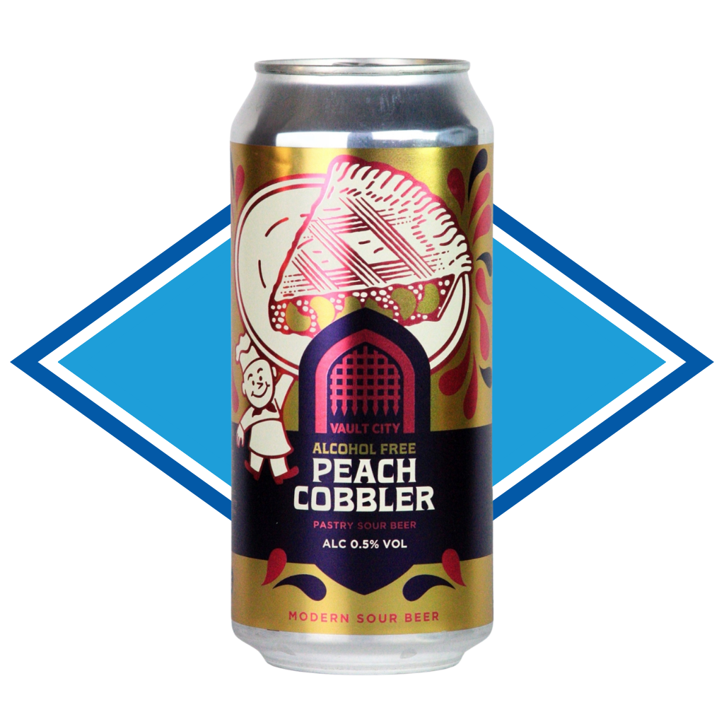 Vault City Peach Cobbler Alcohol Free Sour