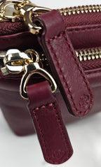 Heather Leather Clutch & Crossbody Bag - Handmade by Saddler  – Versatile & Compact