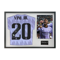 Vinícius Júnior Signed Real Madrid Shirt Classic Frame
