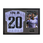 Vinícius Júnior Signed Real Madrid Shirt Classic Frame