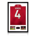 Virgil van Dijk Signed Liverpool Shirt Premium Frame (ACG Cert)