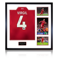 Virgil van Dijk Signed Liverpool Shirt Elite Frame (ACG Cert)