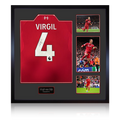 Virgil van Dijk Signed Liverpool Shirt Elite Frame (ACG Cert)