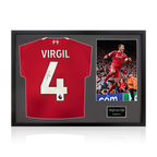Virgil van Dijk Signed Liverpool Shirt Classic Frame (ACG Cert)