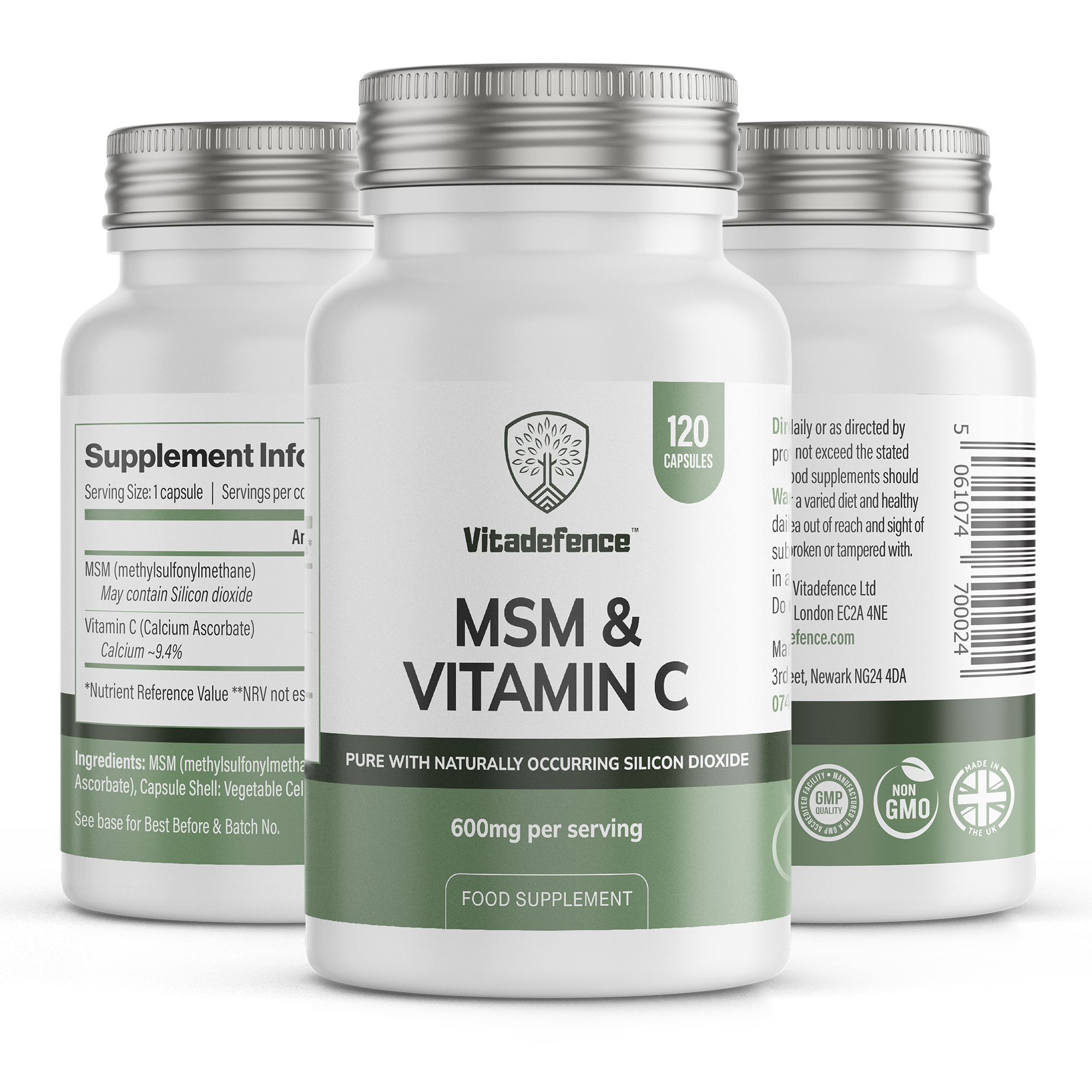 MSM + Vitamin C — 120 Count