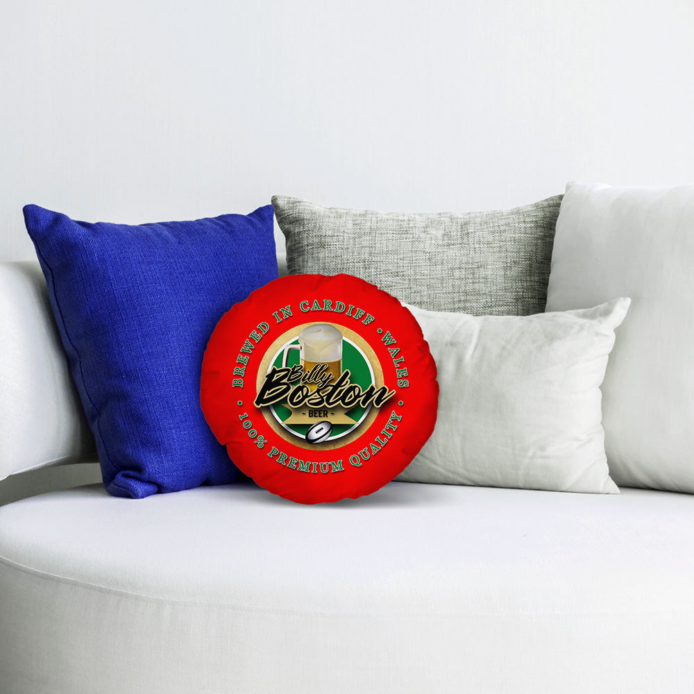Wales Rugby League Boston  - Legend Collection - Circle Cushion 14"
