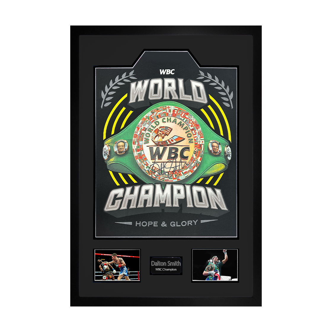 Dalton Smith Signed WBC Shirt Premium Frame
