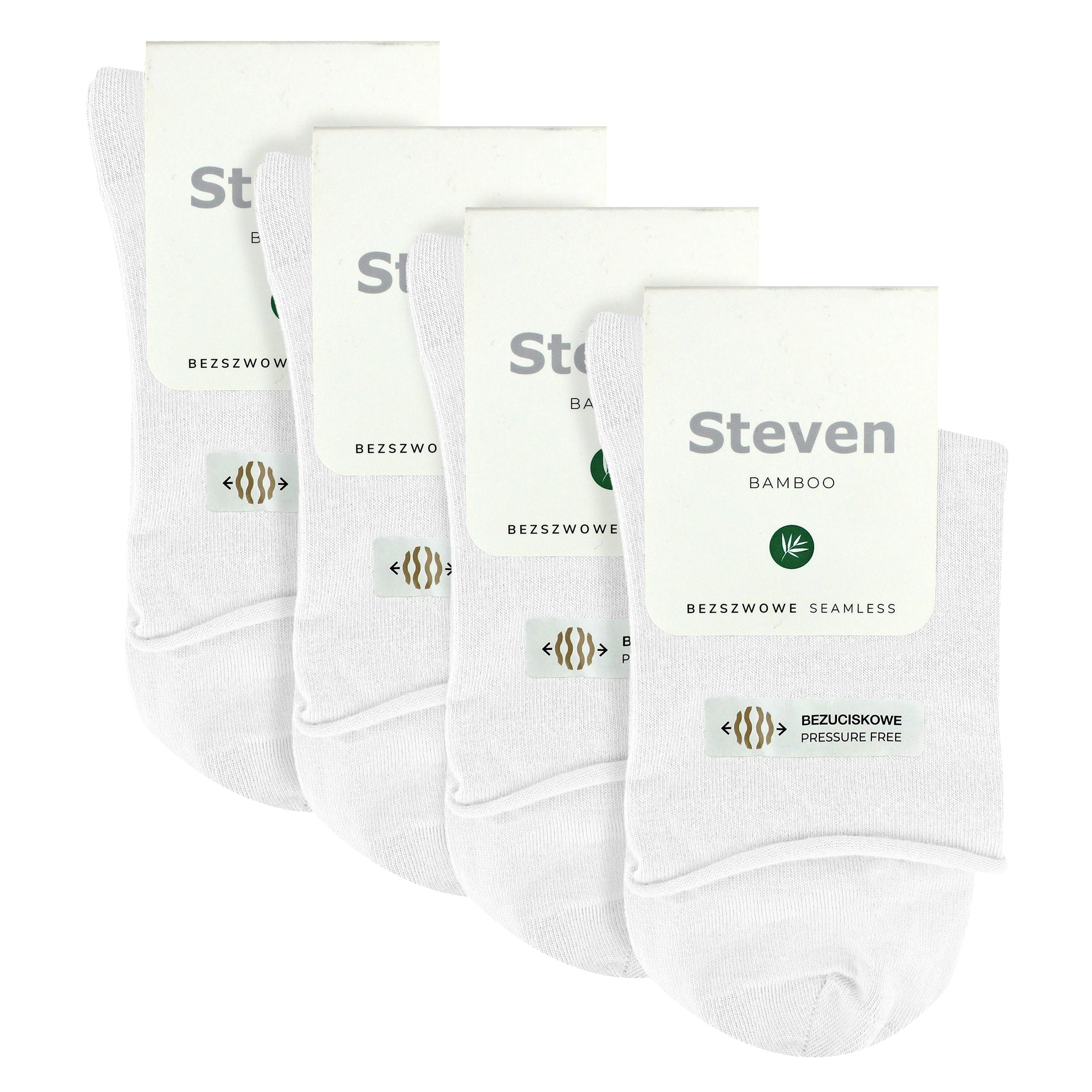 4 Pairs Ladies Bamboo Sensory Socks - Soft Seamless All Day Comfort Socks
