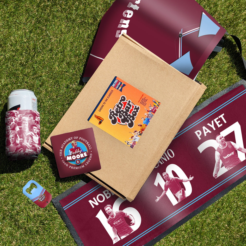 West Ham Football Father's Day Bar Box | Retro Man-Cave Set