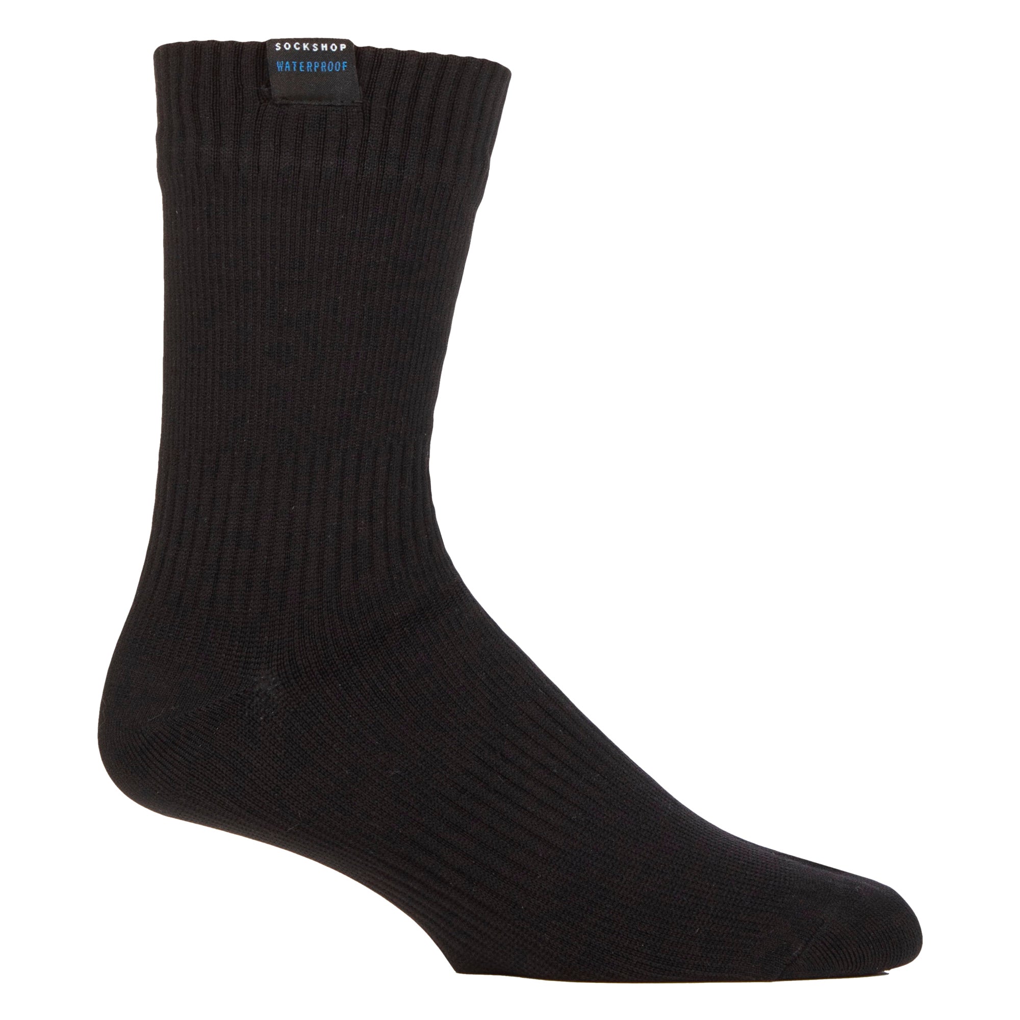 Mens Plain Waterproof Boot Socks - Fully Waterproof Breathable Work Wear