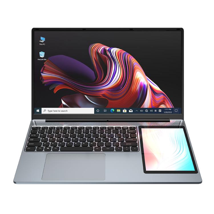 UNIWA ULAP Q15ZR Laptop, 16GB+512GB, 15.6 inch and 7 inch Dual Display Windows 11 Intel Alder Lake N100 Octa Core, US Plug