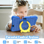Pritom K7 Pro Kids Education Tablet PC, 7.0 inch, 2GB+32GB, Android 11 Allwinner A100 Quad Core CPU, Support 2.4G WiFi / Bluetooth / Dual Camera, Global Version with Google Play, US Plug(Blue)