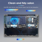 GXMO G156 15.6 inch Laptop, 32GB+1TB, Windows 11 AMD Ryzen 7 5825U Octa Core, Support Fingerprint Unlock, US Plug