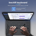 GXMO G156 15.6 inch Laptop, 32GB+1TB, Windows 11 AMD Ryzen 7 5825U Octa Core, Support Fingerprint Unlock, UK Plug
